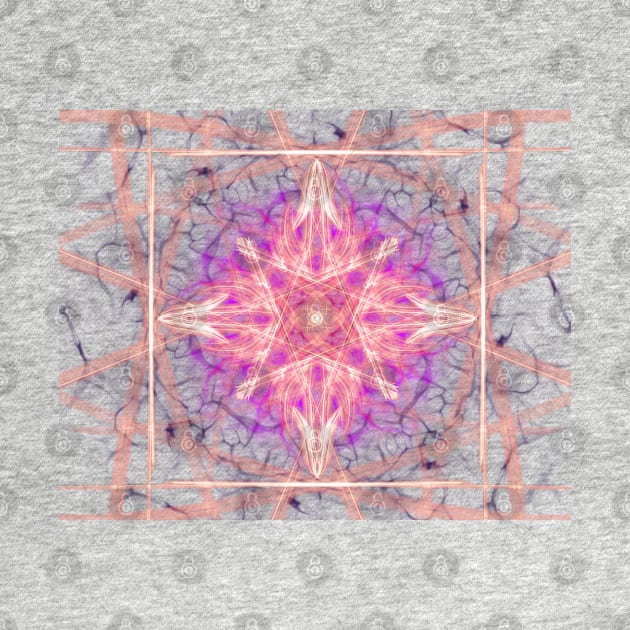 Pink Mandala Sacred geometry heart chakra by aadventures